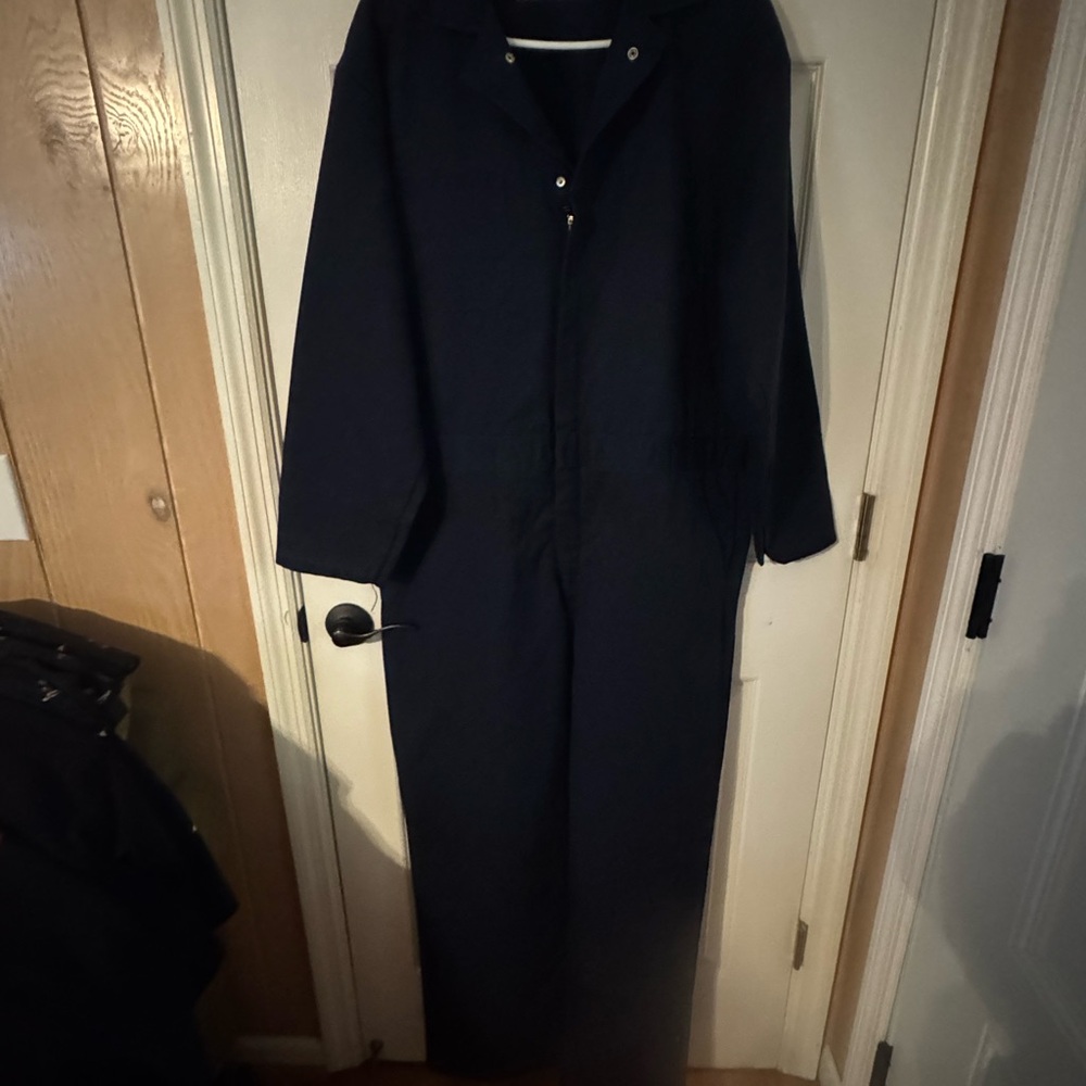 Navy Blue Coverall Jumpsuit